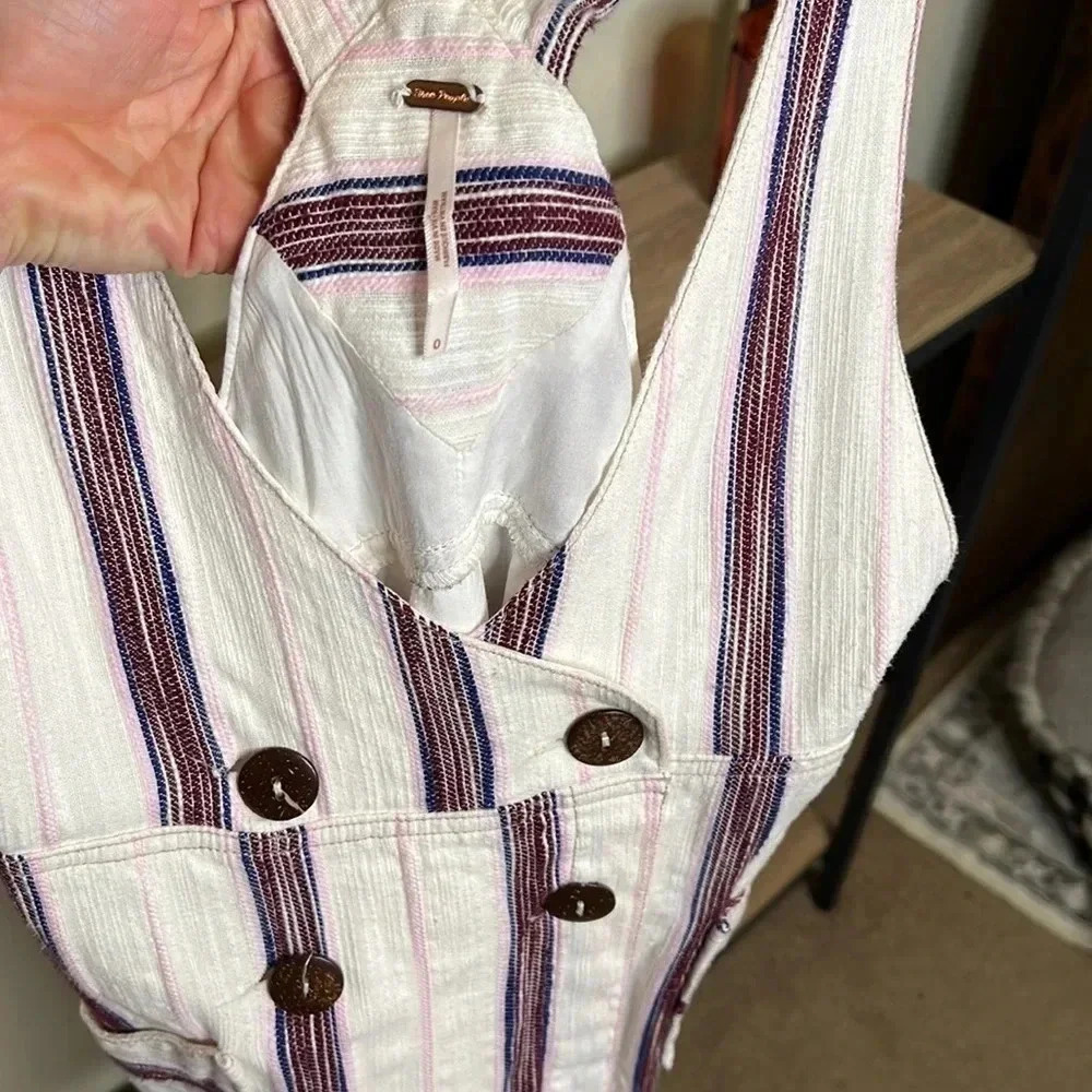 FREE People Canyonlands Overall Dress size 0 - Picture 3 of 7